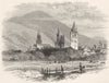 GERMANY. The Black Forest. Gingenbach, a Black Forest Village c1893 old print