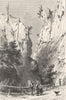 GERMANY. The Black Forest. The Hollenthal c1893 old antique print picture