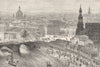 GERMANY. Dresden c1893 old antique vintage print picture