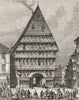 GERMANY. Hildesheim. Old Gate-House c1893 antique vintage print picture