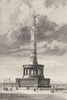 GERMANY. Monument of Victory, Thiergarten, Berlin c1893 old antique print