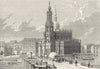 GERMANY. Dresden. Bridge over the Elbe c1893 old antique vintage print picture
