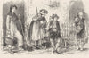 GERMANY. Bavarian Highland Costumes c1893 old antique vintage print picture
