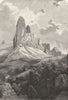 ITALY. Dolomite Mountains. Tre Cime di Lavaredo(Drei Zinnen) c1893 old print