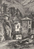 AUSTRIA. Tyrol & Eastern Alps. Finstermunz pass c1893 old antique print