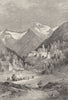 ITALY. The Tyrol and the Eastern Alps. Taufers(Campo Tures) c1893 old print