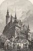 SWITZERLAND. Rathhaus. Brieg, in Silesia c1893 old antique print picture