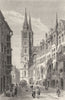 GERMANY. Nuremberg. St Lawrence Church c1893 old antique vintage print picture