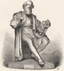 GERMANY. Statue of Hans Sachs, Nuremberg c1893 old antique print picture