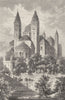 GERMANY. Speyer. The Cathedral c1893 old antique vintage print picture