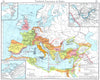 ROMAN EMPIRE GROWTH. Rome; Carthage; Alexandria to Puchstein 1956 old map