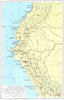 PERU. The Conquest of Peru, 1531-1533 1956 old vintage map plan chart