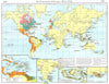 EUROPEAN COLONISATION. 17C Guyana West Indies India Indonesia Guinea 1956 map