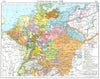 EUROPE. Central Europe about 1786 1956 old vintage map plan chart