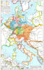 FRANCE. Treaty adjustments, 1814, 1815 Fortresses, French border 1956 old map