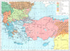EUROPE. Peoples of Southeastern & Asia Minor in 1913 1956 old vintage map