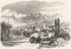 FRANCE. Gap, in the Dauphine Alps c1878 old antique vintage print picture