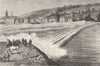 FRANCE. La Barre in the Estuary of the Seine c1878 old antique print picture