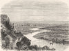 CALVADOS. Valley of Beuzeval, Lower Seine c1878 old antique print picture