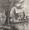 CALVADOS. Church of Criqueboeuf, near Honfleur c1878 old antique print picture