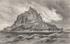 FRANCE. Mont St Michel c1878 old antique vintage print picture