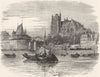 LOIRE-ATLANTIQUE. Loire valley. Nantes c1878 old vintage print picture