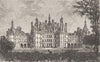 LOIR-ET-CHER. Loire valley. Chateau de Chambord c1878 old antique print
