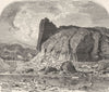 ARDÈCHE. Loire valley. The Basaltes at prades, on the Ardeche c1878 old print