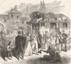 FRANCE. Alps of Dauphine. Getting ready for a start c1878 old antique print