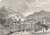 ISÈRE. Alps of Dauphine. Citadel of Grenoble c1878 old antique print picture