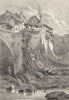 SAVOIE. Alps of Dauphine. Alby, in Savoy c1878 old antique print picture