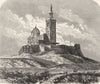 FRANCE. Notre dame de La Garde, Marseilles c1878 old antique print picture
