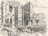 FRANCE. Roman Theatre, Orange c1878 old antique vintage print picture