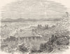 FRANCE. Lyons c1878 old antique vintage print picture