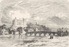 PYRÉNÉES-ATLANTIQUES. Pau c1878 old vintage print picture
