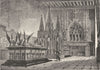 CÔTE-D'OR. Salle des Gardes, Dijon c1878 old antique vintage print picture