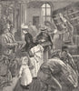NEW YORK. The Baggage-Room at a Railway-Station 1891 old antique print picture