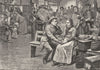 NEW YORK. Immigrants at New York 1891 old antique vintage print picture