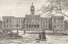 NEW YORK. The New York City Hall 1891 old antique vintage print picture