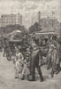 NEW YORK. A Member of the 'Broadway Squad' on duty 1891 old antique print