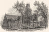 MASSACHUSETTS. New England. Memorial Hall, Harvard College 1891 old print