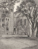 CONNECTICUT. New England. Battell Chapel, Yale University 1891 old print
