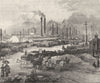 LOUISIANA. The South. The Levee at New Orleans 1891 old antique print picture