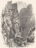 COLORADO. The Royal Gorge of the Arkansas 1891 old antique print picture