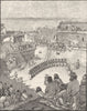 CALIFORNIA. The Knife Dance 1891 old antique vintage print picture