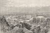 UTAH. Salt Lake City 1891 old antique vintage print picture