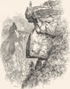 CALIFORNIA. Upon Glacier Point 1891 old antique vintage print picture