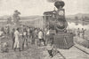 PACIFIC NORTH WEST. Rail. A breakdown on the line 1891 old antique print
