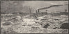 CANADA. Running the Lachine Rapids 1891 old antique vintage print picture