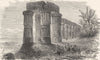 EGYPT. Columns of temple at Luxor 1891 old antique vintage print picture